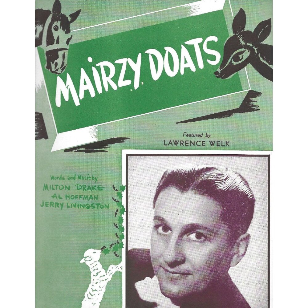 Mairzy Doats Sheet Music 1943 Lawrence Welk Cover Miller Music
